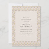 Blush Olive Folk Bloemen Paren Douche Kaart (Voorkant)