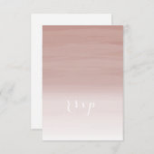 Blush Ombré Wedding RSVP (Voorkant / Achterkant)
