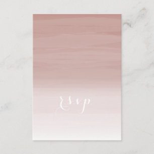 Blush Ombré Wedding RSVP Kaartje