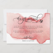 Blush, on s'est marié Mariage, Elope Faire-part (Devant)