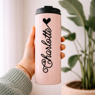 Blush op maat gemaakte tumbler afstudeercadeau voo thermosbeker