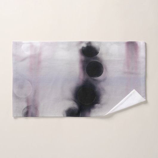 Blush Orbit Abstract (Serviette à main)