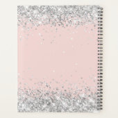 Blush Pailleté Argenté Monogramme Élégant (Dos)