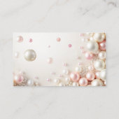 Blush parels hoeveel kussen bruids spel informatiekaartje (Achterkant)