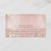 Blush Parly Pink Gold Glitter Foxier Beauty Visitekaartje (Voorkant)