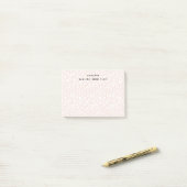 Blush | Pastel Leopard Print op maat Post-it® Notes (Op bureau)