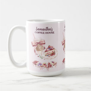 Blush Patisserie Cafe Aangepast Merk Koffiemok