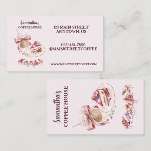 Blush Patisserie Cafe Aangepast Merk Visitekaartje