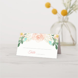 Blush Peach Blossom Flowers Weduwgoedkaart