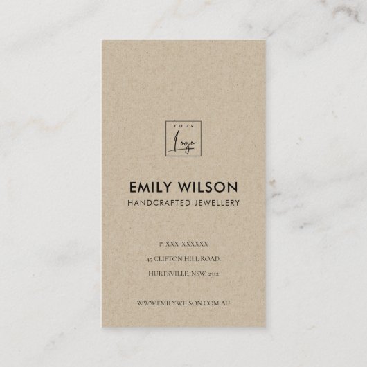 BLUSH PEACH LOTUS FLORA LOGO TOONT DANK U VISITEKAARTJE (Achterkant)