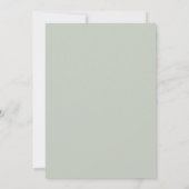 Blush Peach Mint Moss Sage Groen Vrijgezellenfeest Kaart (Achterkant)