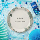 Blush Peach Mint Moss Sage Groen Vrijgezellenfeest Papieren Bordje (Feest)