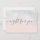 Blush pearl nacre ombre gift certificate (Voorkant)