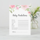 Blush Peonies Baby Predication Game (Staand voorkant)