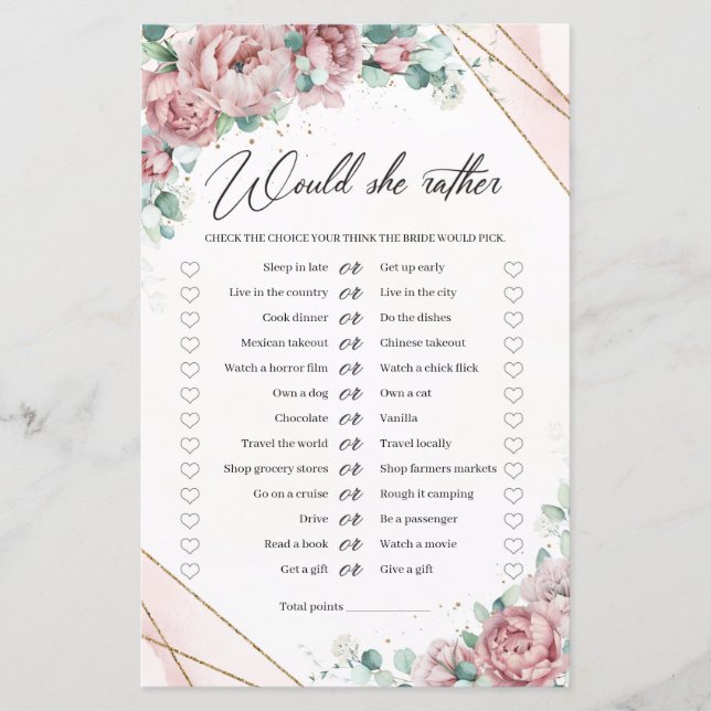 Blush peonies eucalyptus gold zou ze liever hebben (Voorkant)