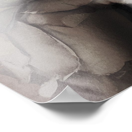 Blush Peony en Tattoo Mode Model Print (Hoek)