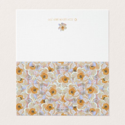 Blush Peony-Kaart Kaart (Buitenkant ongevouwen)