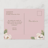 Blush Peony word Mijn Bridesmaid-voorstel Briefkaart (Achterkant)