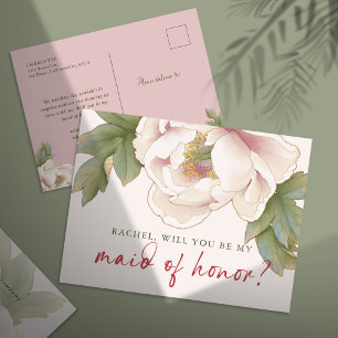 Blush Peony zal je zijn mijn zegen van het eervoll Briefkaart