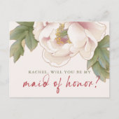 Blush Peony zal je zijn mijn zegen van het eervoll Briefkaart (Voorkant)