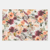 Blush perforatie en vlinderwijn inpakpapier vel (Voorkant 3)