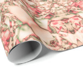 Blush Petal Lattice Cadeaupapier (Rol Hoek)