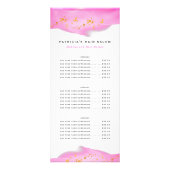 Blush Pink and Gold Glitter Biz Rack Kaart (Voorkant)