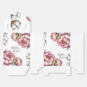 Blush Pink and White Cotton Wedding  Bedankdoosjes (Ongevouwen)