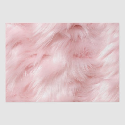 Blush Pink Animal Fur Tissuepapier (Voorkant)