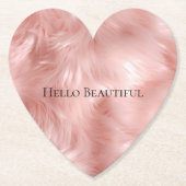 Blush Pink Animal Kartonnen Onderzetters (Voorkant)