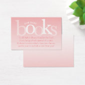 Blush Pink Apportez une carte de Baby shower de li (Bureau)