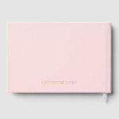 Blush Pink Baby Book Gold Foil Keepsaké pour mère (Verso)