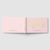Blush Pink Baby Book Gold Foil Keepsaké pour mère (Complet)
