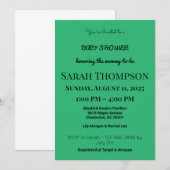 Blush Pink Baby shower Uitnodiging voor een jongen (Voorkant / Achterkant)