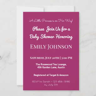 Blush Pink Baby shower Uitnodiging voor een meisje