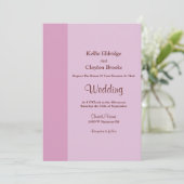 Blush Pink Bar Wedding Invitation (Debout devant)