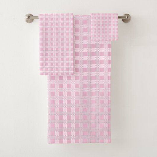 Blush Pink Bath Towels Clean and Elegant Feel (En situation)