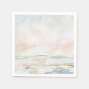 Blush Pink Beach Seascappapier Napkin Servet