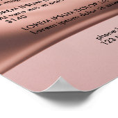 Blush Pink Beauty Salon Price List Poster (Coin)