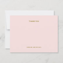 Blush Pink bedankje Kaarten