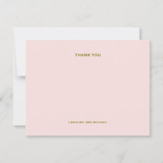 Blush Pink bedankje Kaarten