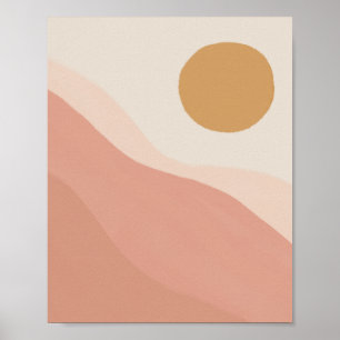 Blush Pink Bedroom Dorm College Decor Poster