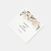 Blush Pink Bloemen Boho Servetten Modern Trendy (Hoek)