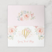 Blush Pink Bloemen Hete Luchtballon Adventure Show (Buitenkant ongevouwen)