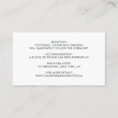 Blush Pink Bloom Wedding Meer info Informatiekaartje (Achterkant)