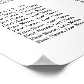 Blush Pink Bloom Wedding Seating Chart Poster (Hoek)