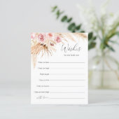 Blush Pink Boho Baby shower wenst baby (Staand voorkant)