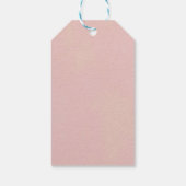 Blush Pink Boho Giraffe Baby shower Dank u Label Cadeaulabel (Achterkant)
