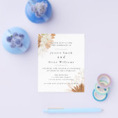 Blush Pink Boho Wedding Flyer (Enkel)