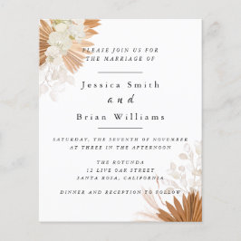 Blush Pink Boho Wedding Flyer